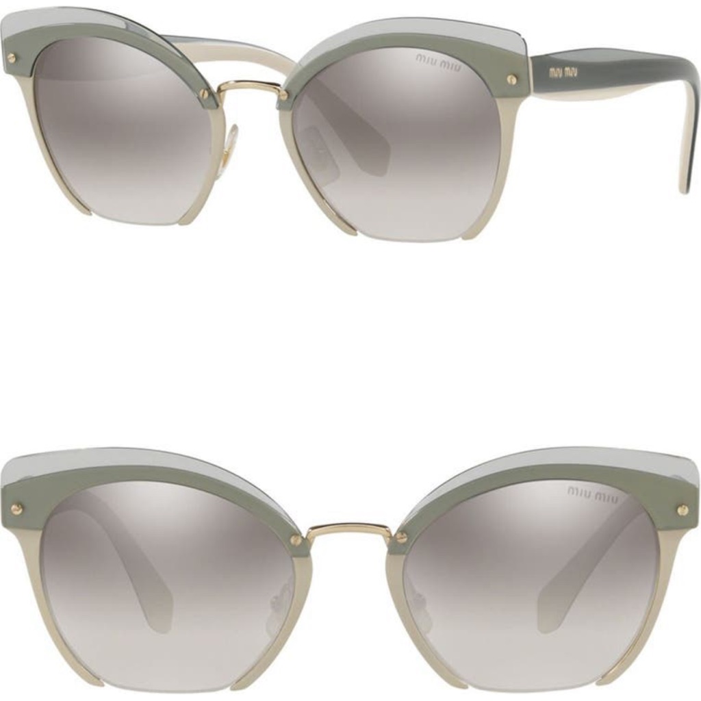 Miu Miu 53mm Cat Eye Sunglasses